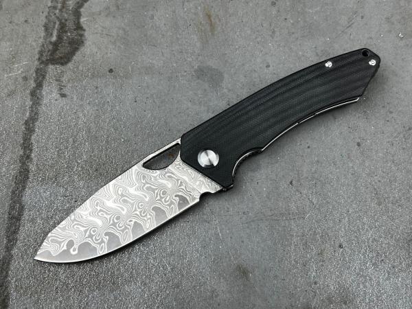 PMP Spartan G10 Black Damascus